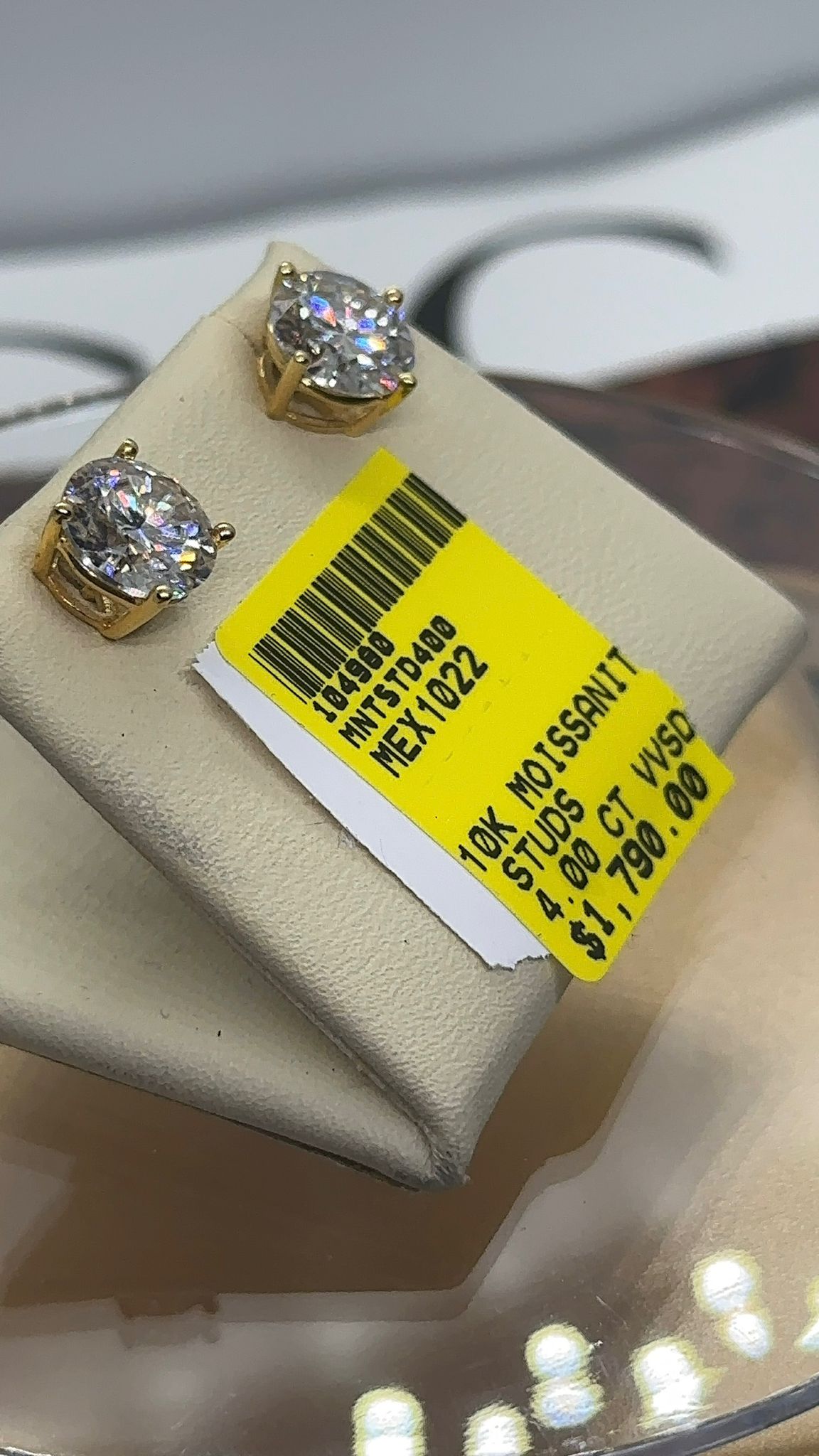 Elegant 1.00 CTTW Moissanite Earrings – GRA Certified