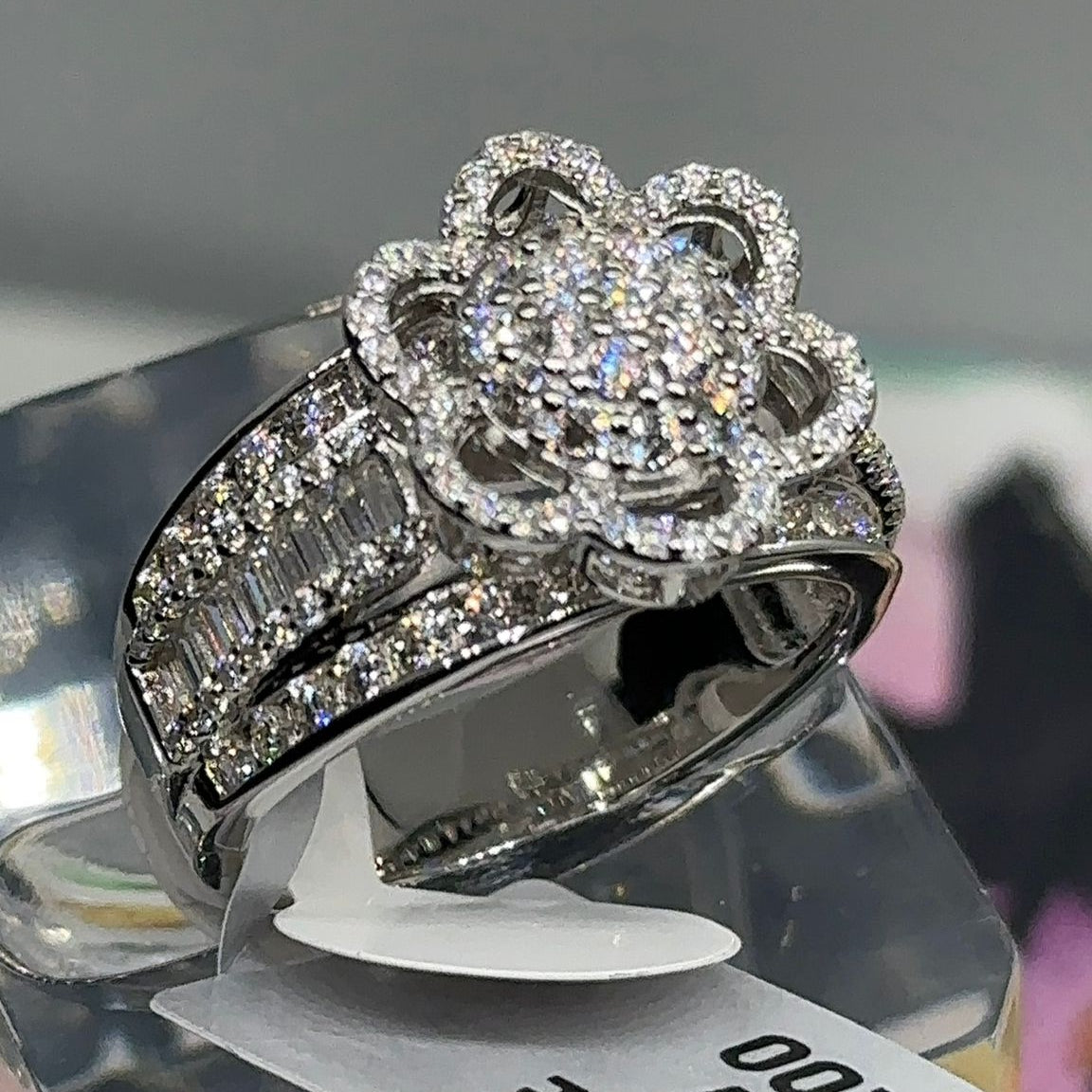 Elegant 2.00 CTTW Moissanite Ring – Sterling Silver, GRA Certified