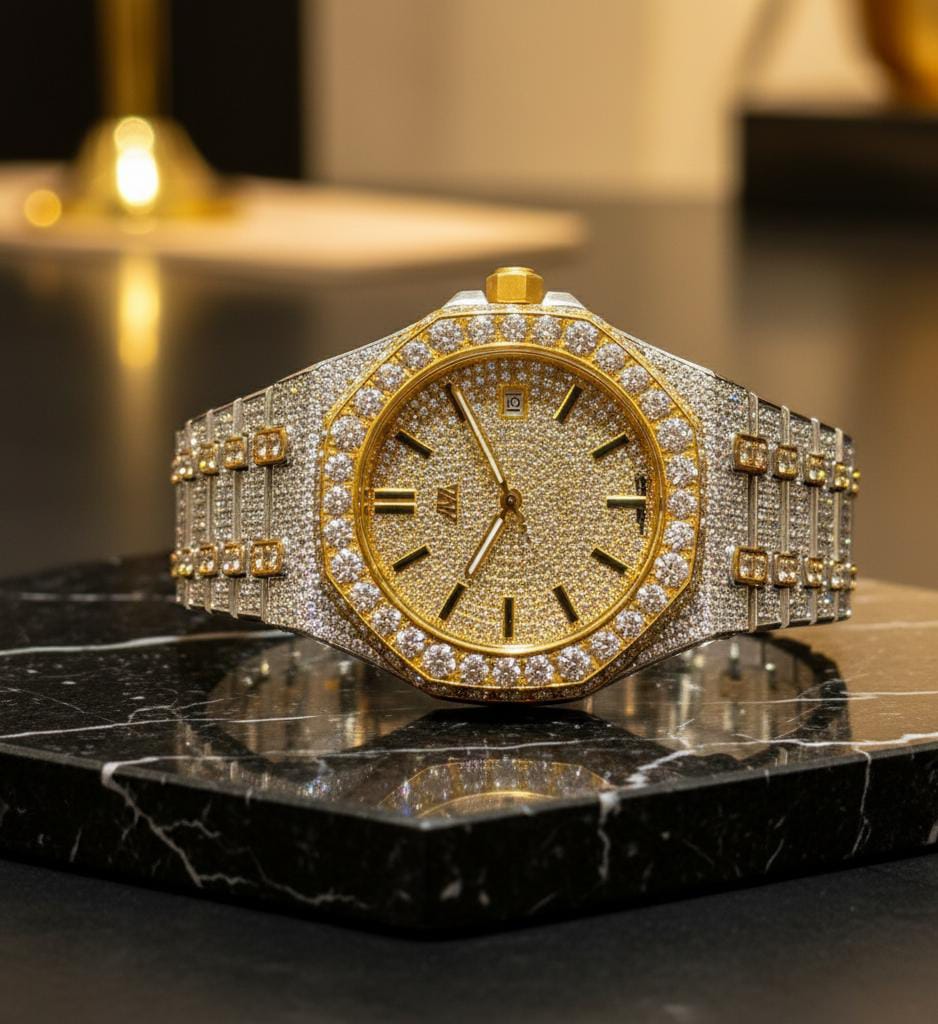 💎 Luxury Moissanite Watch – The Ultimate Expression of Brilliance & Prestige ✨