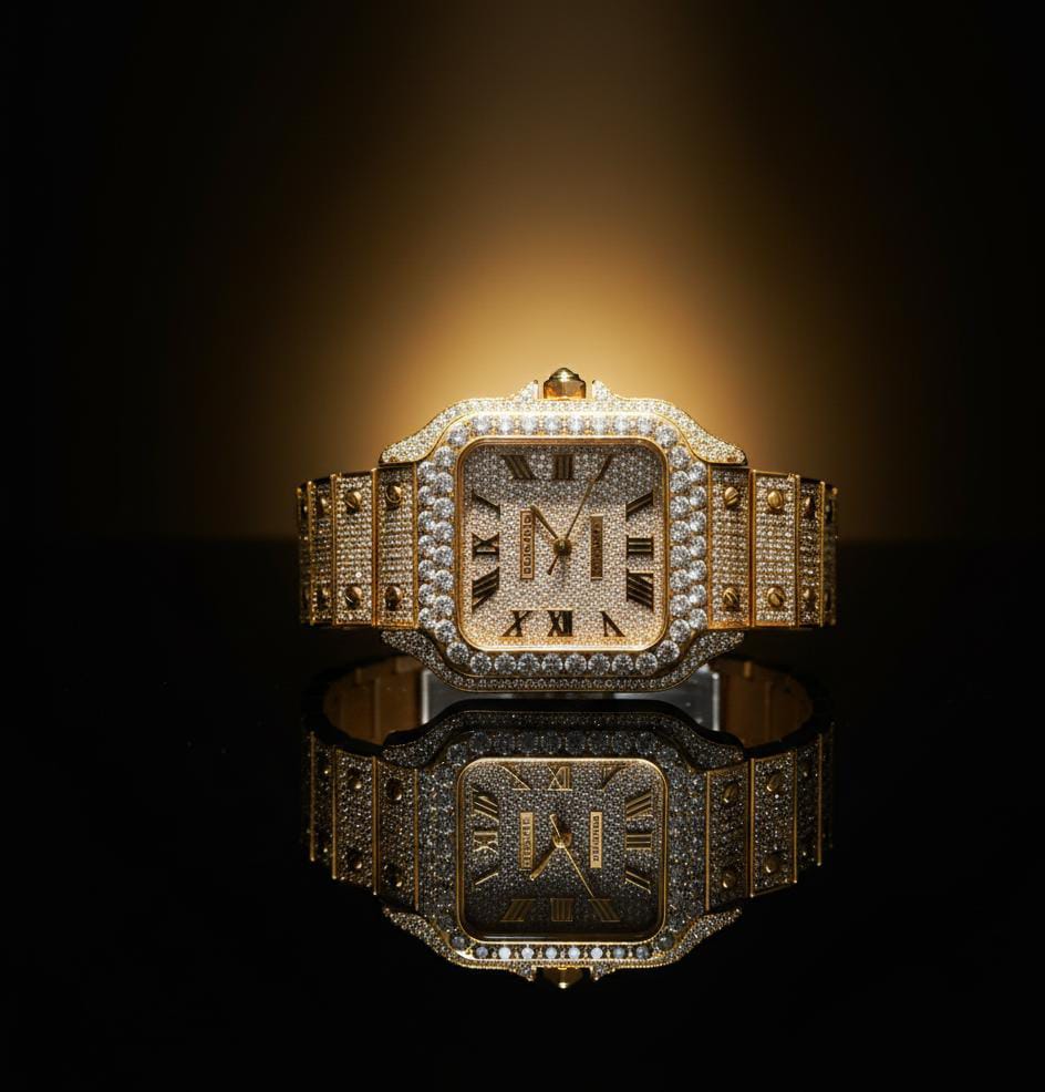 💎 The Cartier Essence – Moissanite Brilliance Watch by Sentiment Jewels | Where Luxury Meets Legacy