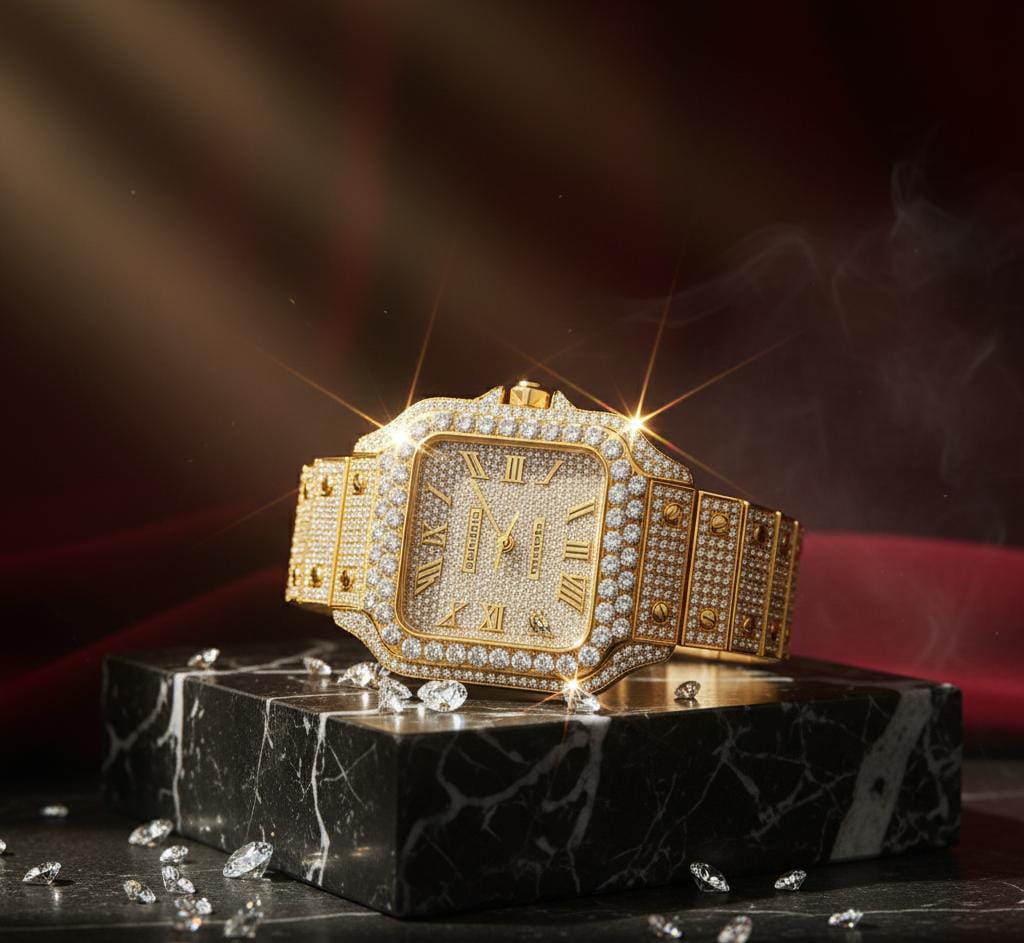 π The Cartier Essence β Moissanite Brilliance Watch by Sentiment Jewels | Where Luxury Meets Legacy
