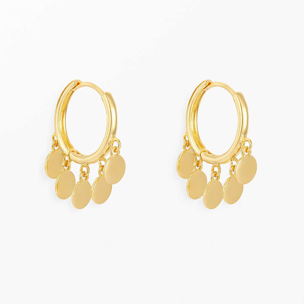 Mini Wafer Earrings