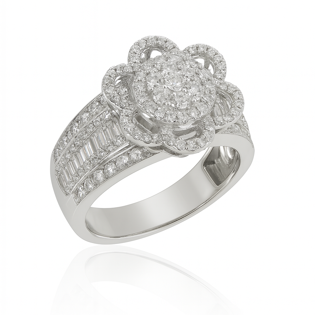Elegant 2.00 CTTW Moissanite Ring – Sterling Silver, GRA Certified