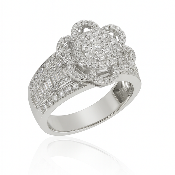 Elegant 2.00 CTTW Moissanite Ring – Sterling Silver, GRA Certified