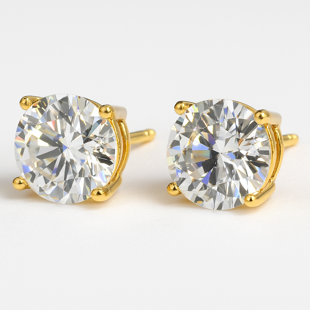 Elegant 1.00 CTTW Moissanite Earrings – GRA Certified