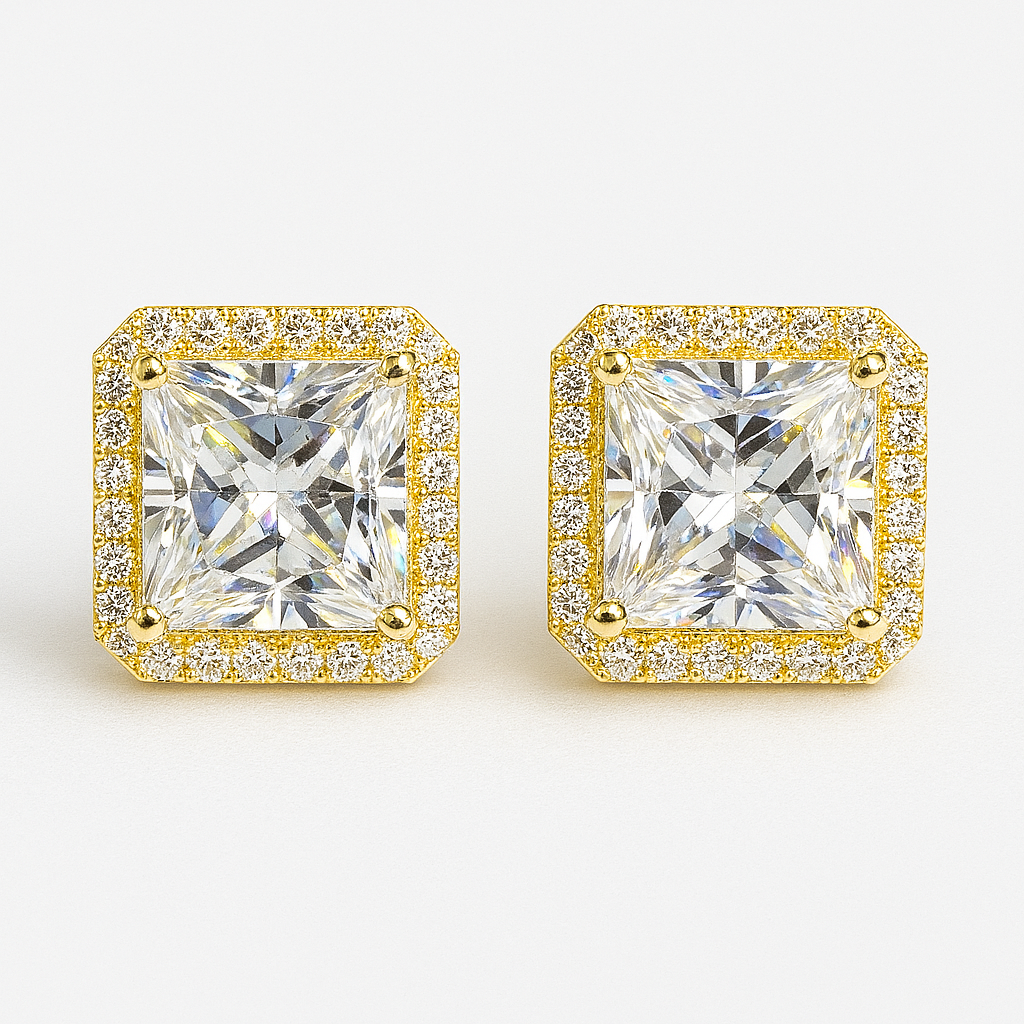 1.00 CTTW Moissanite Earrings – Sparkle with Elegance