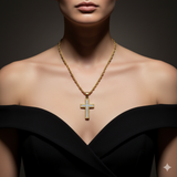 10K Real Gold Rope Chain & Charm – Lifetime Warranty