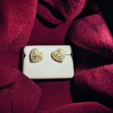 0.25 CT Heart Moissanite Earrings – 925 Sterling Silver