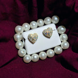 0.25 CT Heart Moissanite Earrings – 925 Sterling Silver