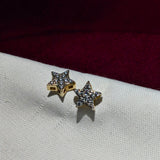 ✨ Star-Shaped Moissanite Earrings – 925 Sterling Silver ✨