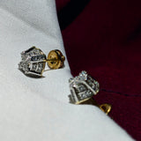 Radiant Diamond Cluster Stud Earrings – Where Brilliance Meets Artistry