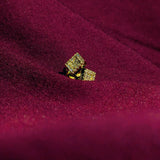 Luxurious Gold Square Diamond Stud Earrings – The Definition of Modern Elegance