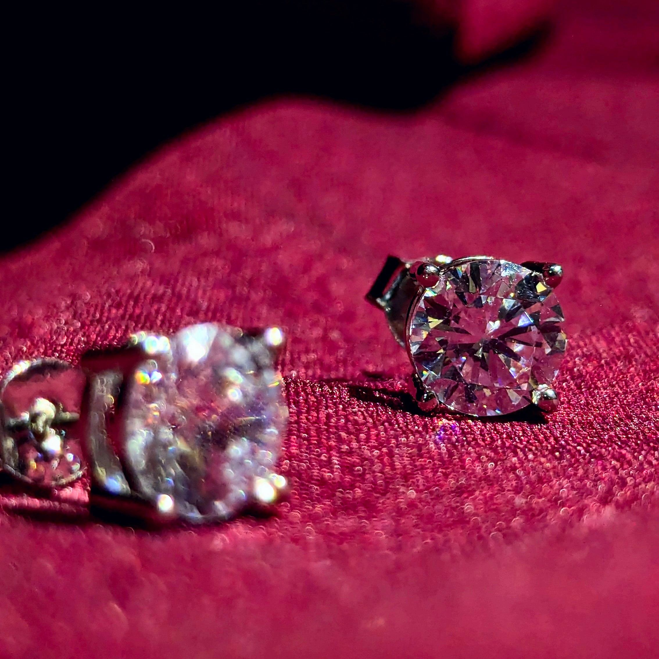 925 Moissanite Earrings – Sparkle with Sentiment