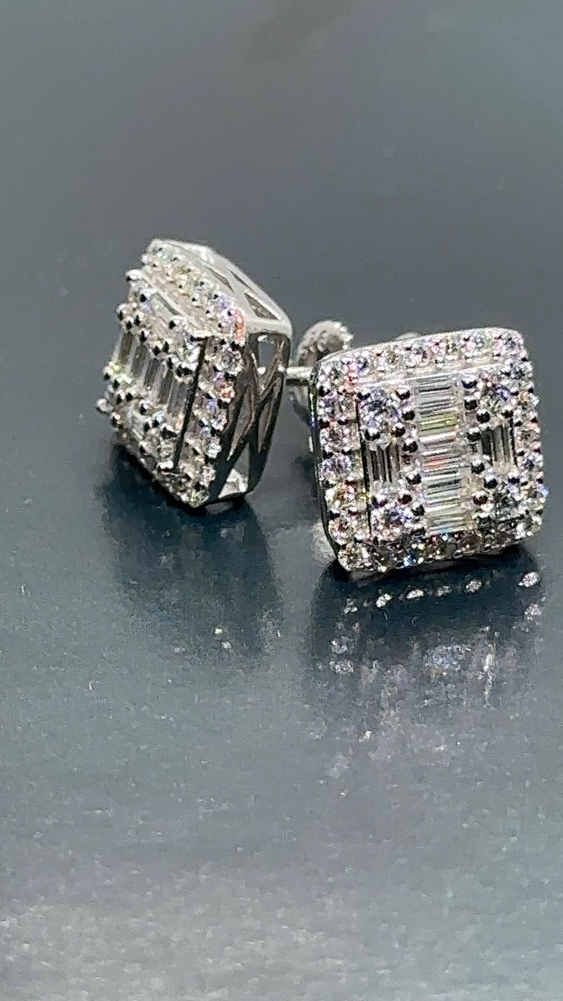 1.00 CTTW Moissanite Earrings – Sparkle with Elegance