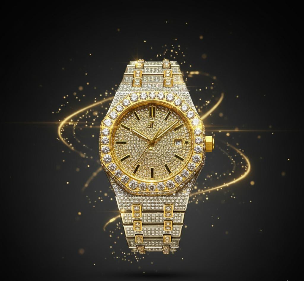 💎 Luxury Moissanite Watch – The Ultimate Expression of Brilliance & Prestige ✨