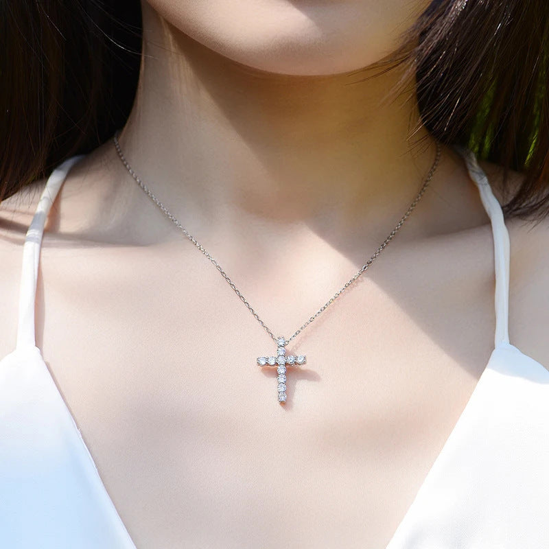 925 Sterling Silver Pendant Carat Moissanite Necklace